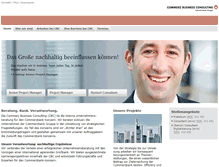 Tablet Screenshot of commerz-business-consulting.de